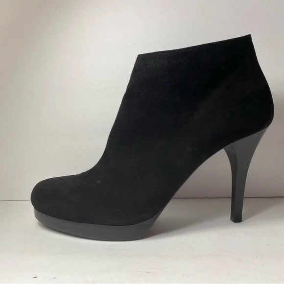 Balenciaga suede ankle boots heels black 40